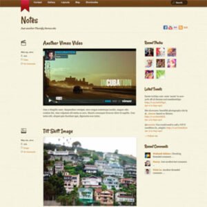 Image of Themify Notes WordPress Theme
