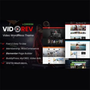 Image of VidoRev – Video WordPress Theme