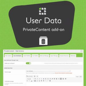 Image of PrivateContent – User Data Add on