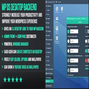 WP OS Desktop Backend – More than a WordPress Admin Theme